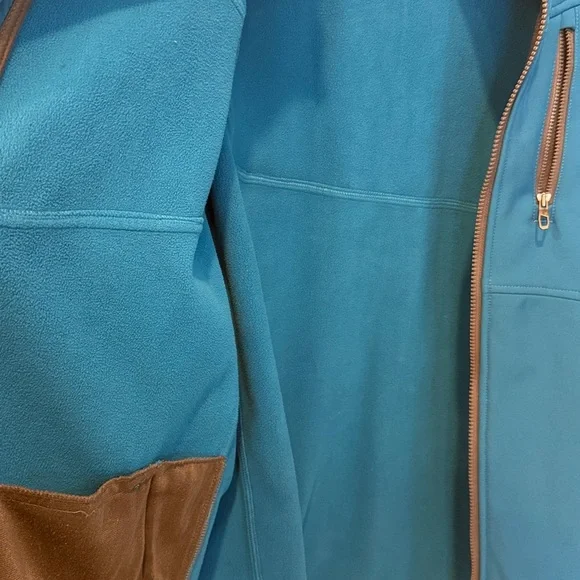 Men’s Spyder Teal Full-Zip Jacket - Picture 7 of 7